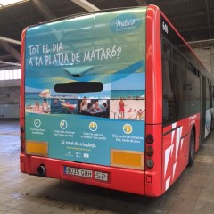 Mataró descoberta bus platja publi E2S Cardona